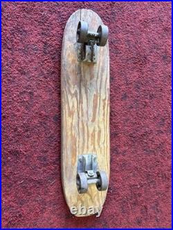 Nash Mfg. Vintage 1960s Sidewalk Surfboard Wooden Skateboard Nash Mfg. Vintage 1960s Sidewalk Surfboard Wooden Skateboard