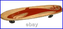 Nash Surf Board Vintage Wood Wooden Steel Wheels Skateboard SHARK Fort Worth TX