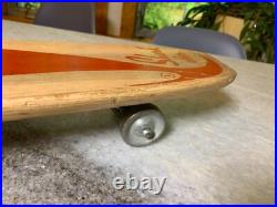 Nash Surf Board Vintage Wood Wooden Steel Wheels Skateboard SHARK Fort Worth TX