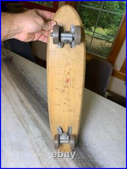 Nash Surf Board Vintage Wood Wooden Steel Wheels Skateboard SHARK Fort Worth TX