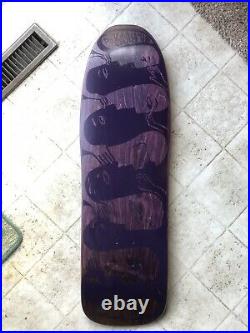Neil Blender G&S Faces NOS Modified 80's 2-Tone Purple Skateboard deck