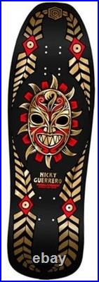 Nicky Guerrero Mask Skateboard Deck, Black/Gold Foil, 10 x 31.75 Nicky Guerrero Mask Skateboard Deck, Black/Gold Foil, 10 x 31.75
