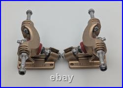 OG 1970s Gullwing HPG IV Split-Axle Trucks Gold Hangers Unmounted Red Bushings