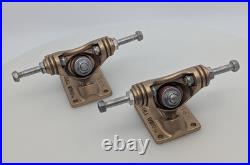 OG 1970s Gullwing HPG IV Split-Axle Trucks Gold Hangers Unmounted Red Bushings