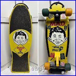 OG Nash 1987 Mad Magazine Vintage Skateboard Mad Man on Board What, Me Worry