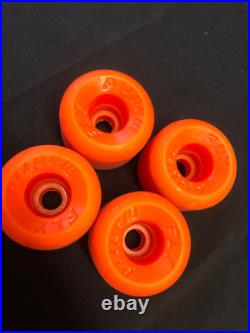 OG VTG 80s MADRID FLY SKATEBOARD WHEELS TRUE ORANGE 60mm RAT BONES SIMS KRYPTOS