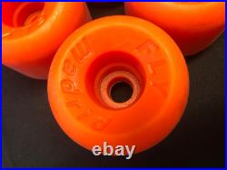 OG VTG 80s MADRID FLY SKATEBOARD WHEELS TRUE ORANGE 60mm RAT BONES SIMS KRYPTOS
