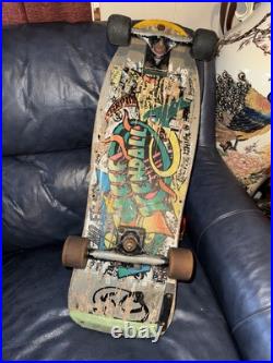 OG Vintage 80s Santa Cruz Jeff Kendall Graffiti Skateboard Gull Wing Bullet RARE OG Vintage 80s Santa Cruz Jeff Kendall Graffiti Skateboard Gull Wing Bullet RARE
