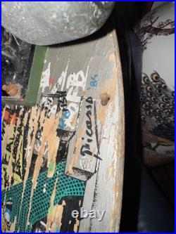 OG Vintage 80s Santa Cruz Jeff Kendall Graffiti Skateboard Gull Wing Bullet RARE OG Vintage 80s Santa Cruz Jeff Kendall Graffiti Skateboard Gull Wing Bullet RARE