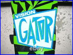 ORIGINAL Mark Rogowski-Gator Vision Reissue Skateboard Excellent DATED1986