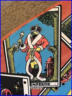 Old School Ray Barbee Tarot Card skateboard deck RARE RED