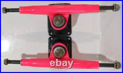 Old School Vintage Motobilt Skateboard Trucks NOS Pink & Black 9 NEEDS BUSHING