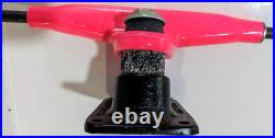 Old School Vintage Motobilt Skateboard Trucks NOS Pink & Black 9 NEEDS BUSHING