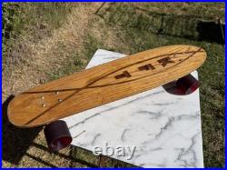 Old School Vintage Skateboard 1970s ACS 500 Trucks C&D Wheels KFT Inlay Wood