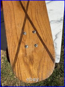 Old School Vintage Skateboard 1970s ACS 500 Trucks C&D Wheels KFT Inlay Wood