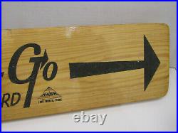Old Vintage Wood Nash G0-go Practice Skate Board