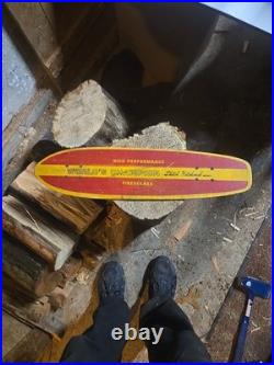 One Vintage World Champion Sketch Hitchcock's Model Dolphin Skateboard