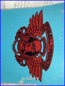 Original 1987 Powell Peralta Steve Caballero Dragon Skateboard Deck Blue