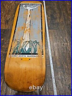 Original 1991 Planet Earth Chris Miller Skateboard Vintage