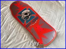 Original 80's Powell Peralta Tony Hawk Skateboard Deck Pink Bones OG