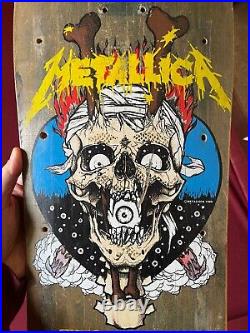Original 80's Zorlac Metallica Skateboard Deck OG Vintage SchoolPpowell Peralta