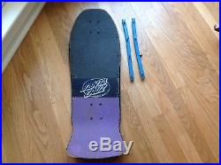 Original Santa Cruz Rob Roskopp 5 Skateboard Deck OG Vintage 1988