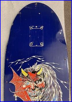 Original Vintage 1980s Iron Maiden Skateboard Deck RARE Metallica Anthrax Zorlac