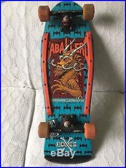 Original Vintage 1987 Steve Caballero Dragons and Bats Skateboard Blue