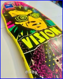 Original Vintage 1987 VISION PSYCHO STICK MINI SKATEBOARD DECK INXS OG