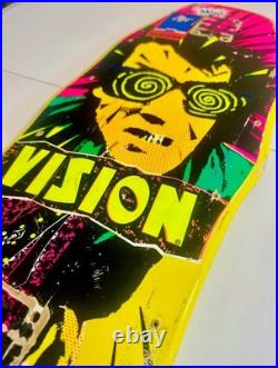 Original Vintage 1987 VISION PSYCHO STICK MINI SKATEBOARD DECK INXS OG