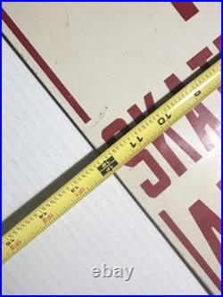 Original vintage NO SKATEBOARDS ALLOWED POLICE ORDER sign 12x18 Heavy Aluminum