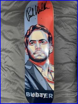 Paul Walker Printed Autograph Fast And Furious Buster Skateboard Deck Sealed