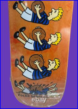 Polar Skate Co TEAM MODEL-BASKETBALL SKATEBOARD DECK 9.625 ORANGE COLOR WAY