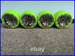 Powell Peralta G Bones Skateboard Wheels 64mm Green With Bearings NOS Reissue