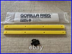 Powell Peralta NOS Gorilla Ribs ORIGINAL Vintage Skate Rails 14.5 YELLOW RARE