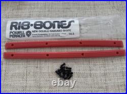 Powell Peralta NOS Rib Bones Double Radius OG Skateboard Rails 14.5 RED