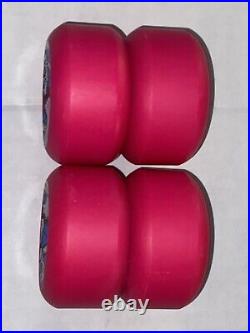 Powell Peralta NOS Vintage Cross Bones Skateboard Wheels Neon Pink 64/97