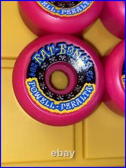 Powell Peralta NOS Vintage Rat Bones ORIGINALS PINK RARE Skateboard Wheels