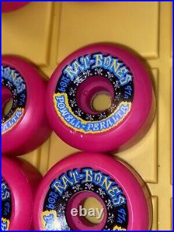 Powell Peralta NOS Vintage Rat Bones ORIGINALS PINK RARE Skateboard Wheels