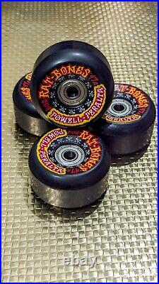 Powell Peralta Rare Black Rat Bones II Skateboard Wheels 60MM 97A