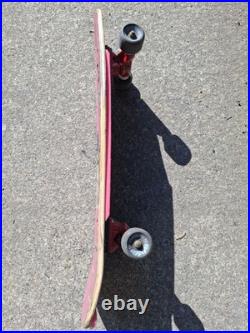 Powell Peralta Tony Hawk Skateboard Bird Skull Pink Red 1980's with rare hosoi Powell Peralta Tony Hawk Skateboard Bird Skull Pink Red 1980's with rare hosoi