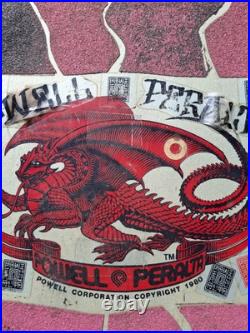 Powell Peralta Tony Hawk Skateboard Bird Skull Pink Red 1980's with rare hosoi Powell Peralta Tony Hawk Skateboard Bird Skull Pink Red 1980's with rare hosoi