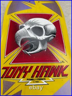 Powell Peralta Tony Hawk Yellow Skateboard Deck OG (not A Reissue)