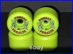 Powell Peralta Two Rats Skateboard Wheels Conical Vintage Rat Bones NOS RARE GRN