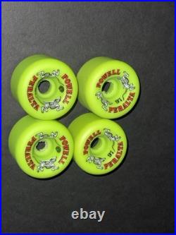 Powell Peralta Two Rats Skateboard Wheels Conical Vintage Rat Bones NOS RARE GRN