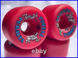 Powell Peralta Two Rats Skateboard Wheels Conical Vintage Rat Bones NOS RARE RED