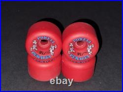 Powell Peralta Two Rats Skateboard Wheels Conical Vintage Rat Bones NOS RARE RED