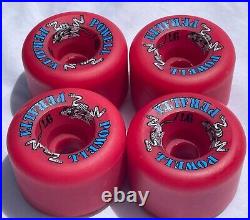 Powell Peralta Two Rats Skateboard Wheels Conical Vintage Rat Bones NOS RARE RED