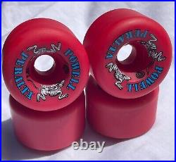 Powell Peralta Two Rats Skateboard Wheels Conical Vintage Rat Bones NOS RARE RED