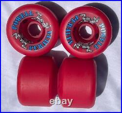 Powell Peralta Two Rats Skateboard Wheels Conical Vintage Rat Bones NOS RARE RED